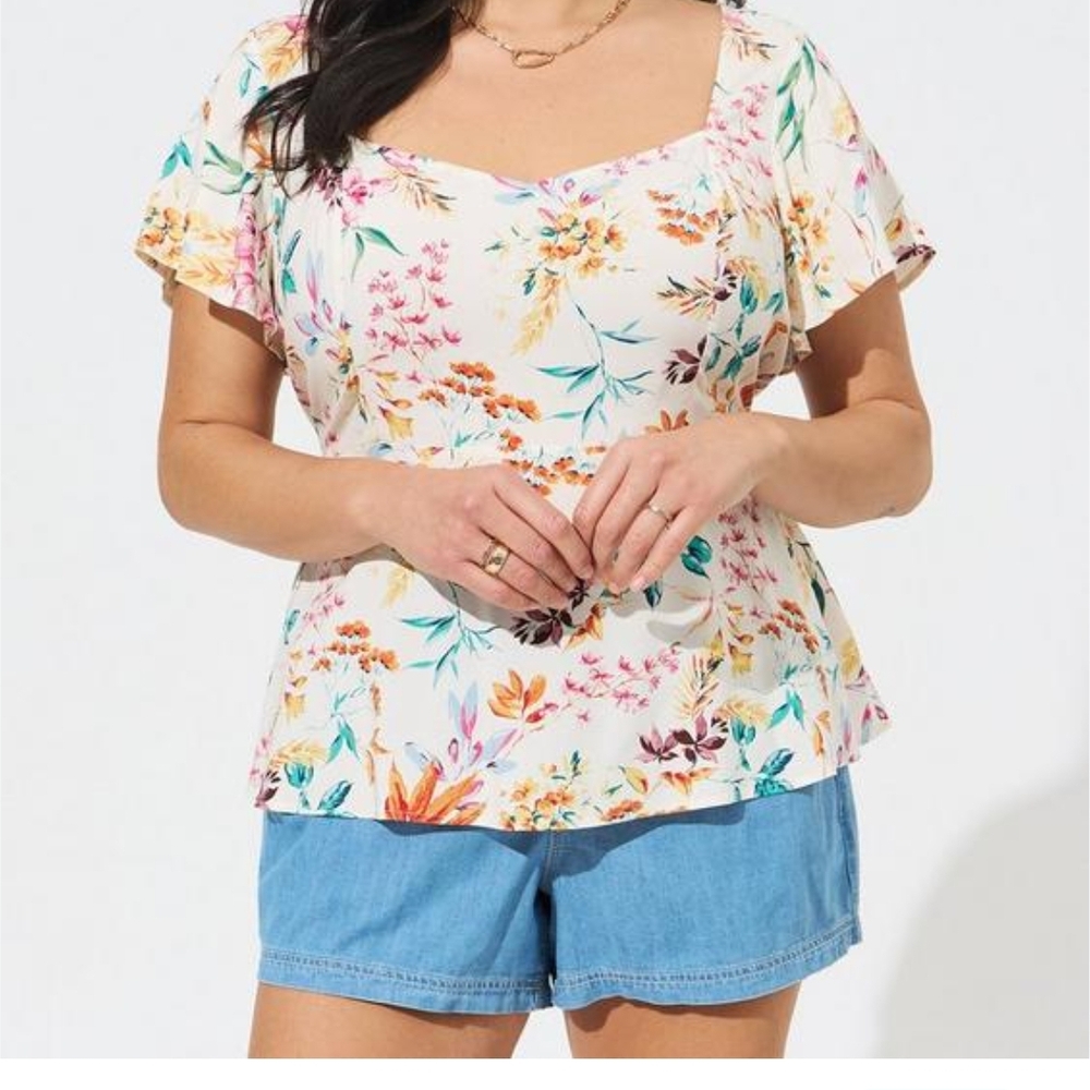 Floral Print Women's Top